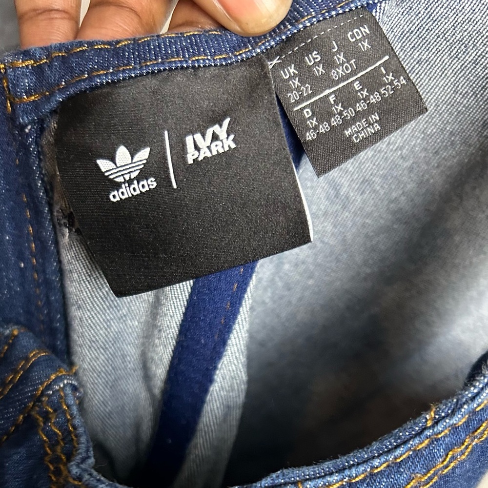 Ivy Park Adidas Rodeo Blue Denim Bodysuit - Picture 5 of 12